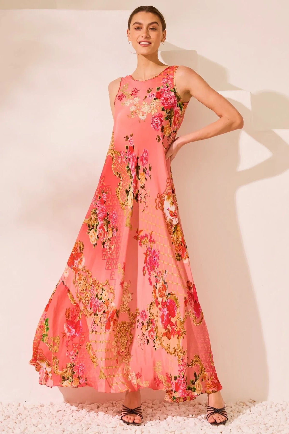 CZARINA | PINK PARADISE A-LINE DRESS