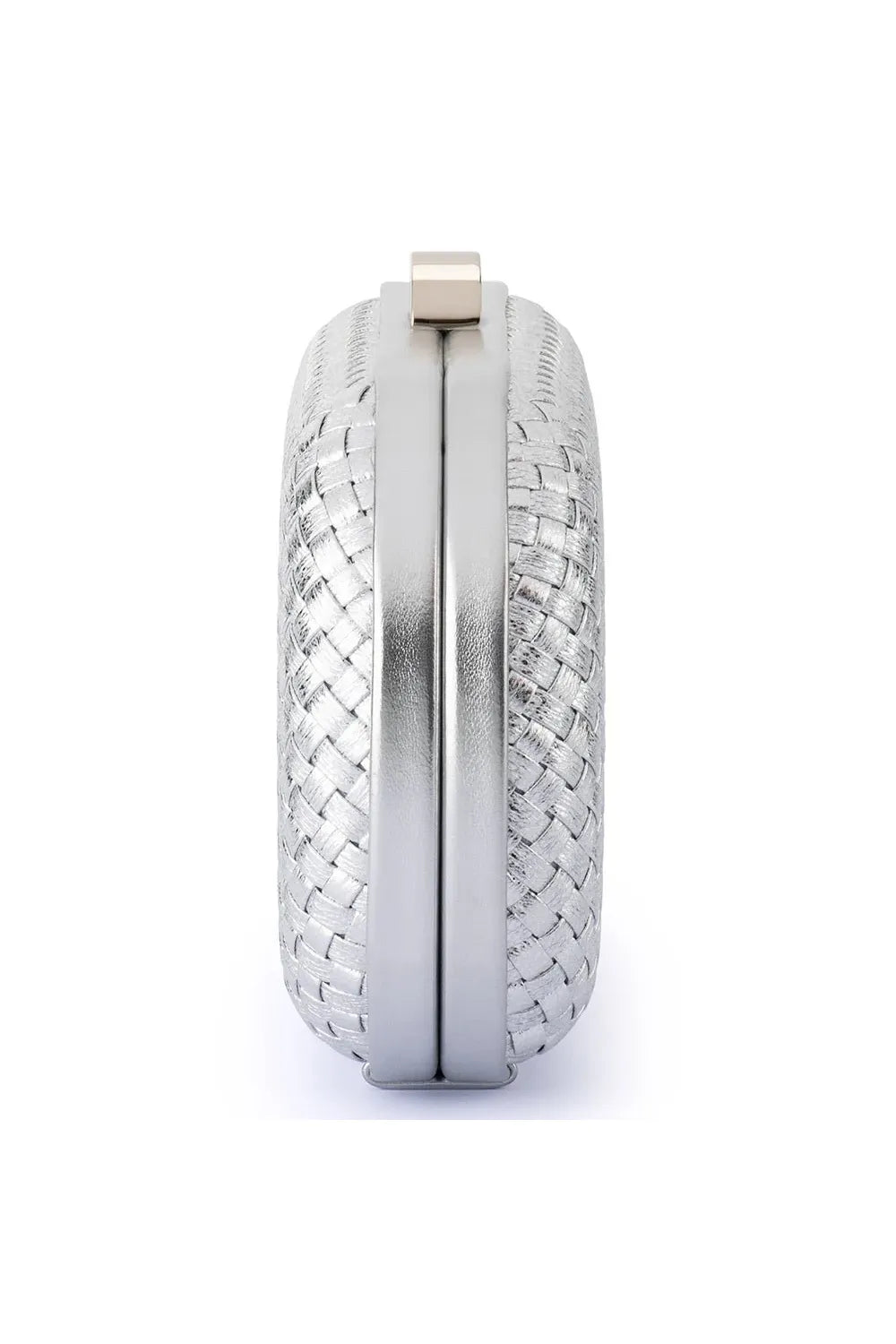 OLGA BERG | ELLA Woven Clutch - Silver