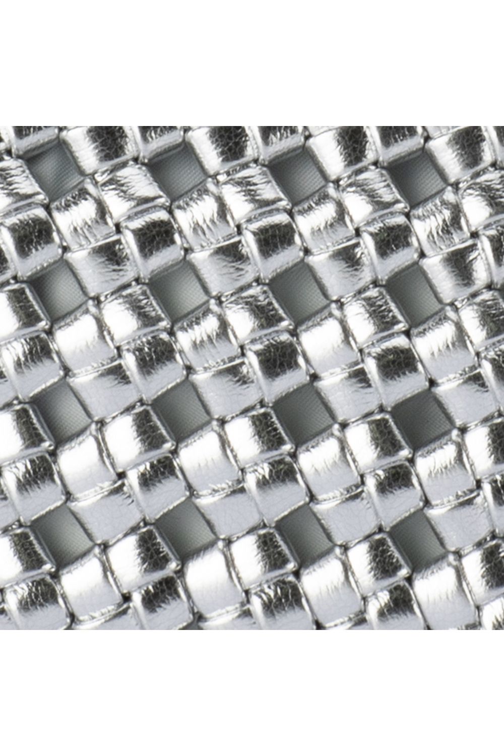 OLGA BERG | EVERLY HAND WOVEN CLUTCH - Silver