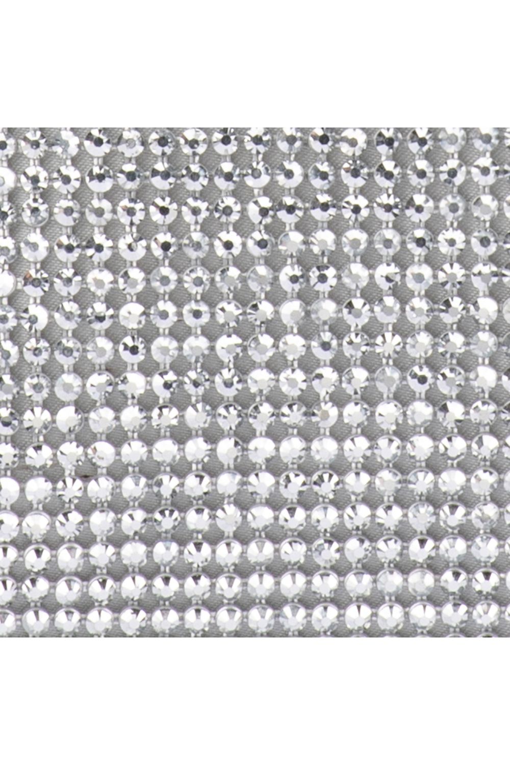 OLGA BERG | ELA CRYSTAL MESH - Silver