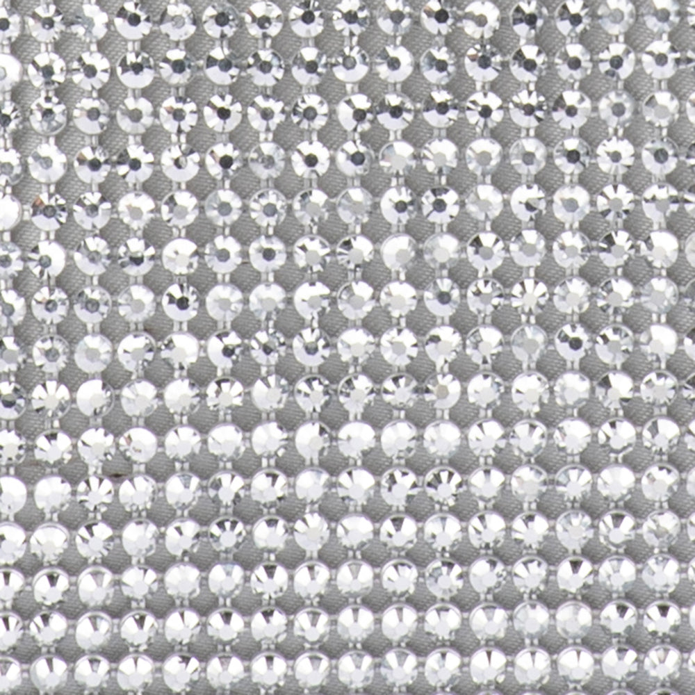 OLGA BERG | ELA CRYSTAL MESH - SILVER