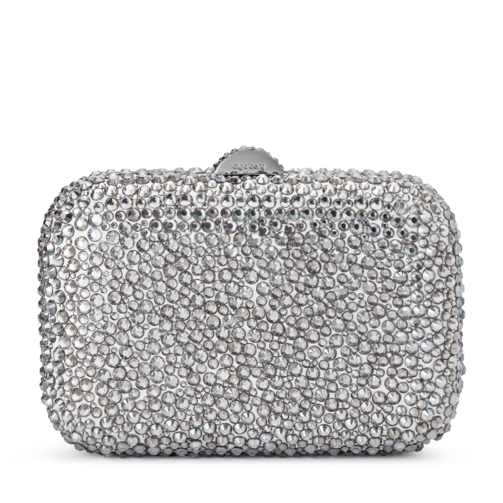 OLGA BERG | CASEY HOT FIX CLUTCH - SILVER