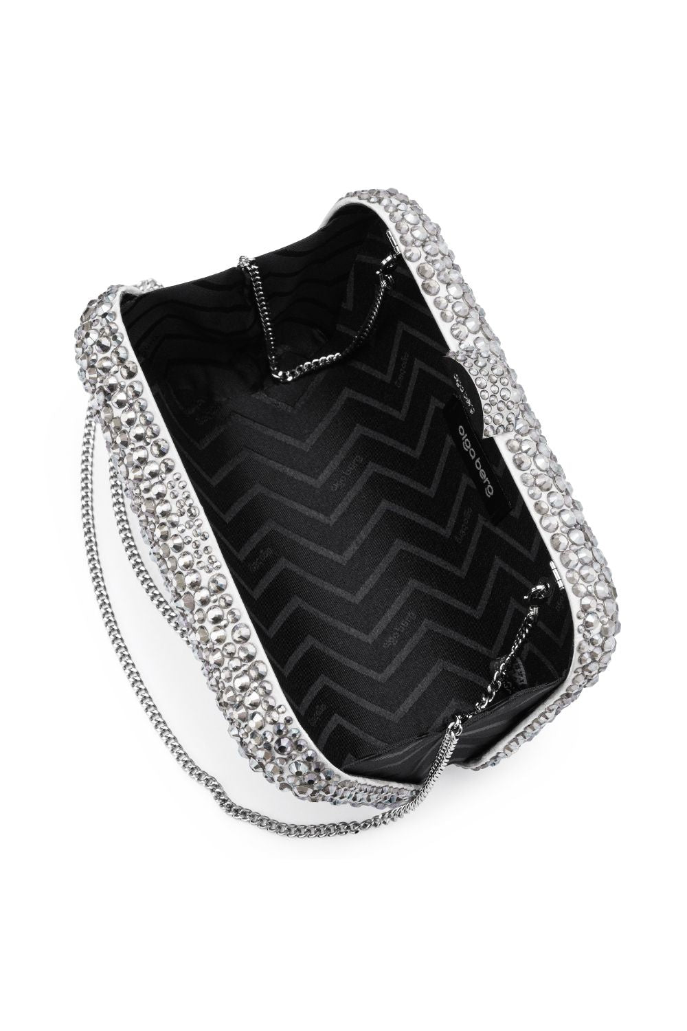 OLGA BERG | CASEY HOT FIX CLUTCH - Silver