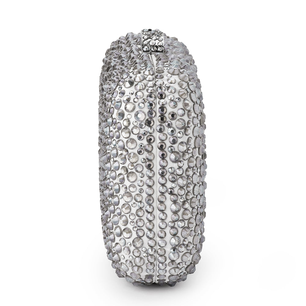 OLGA BERG | CASEY HOT FIX CLUTCH - SILVER