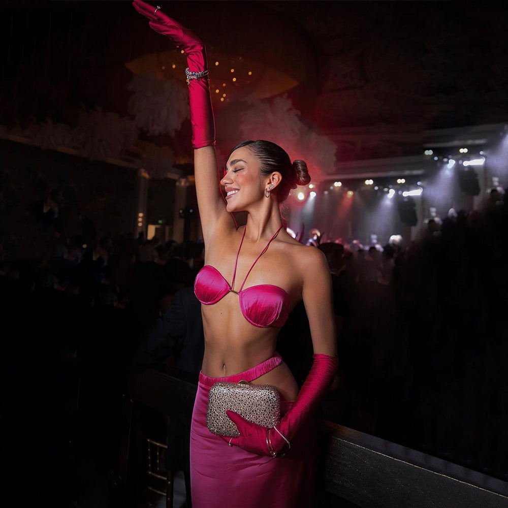 OLGA BERG | CASEY HOT FIX CLUTCH - SILVER