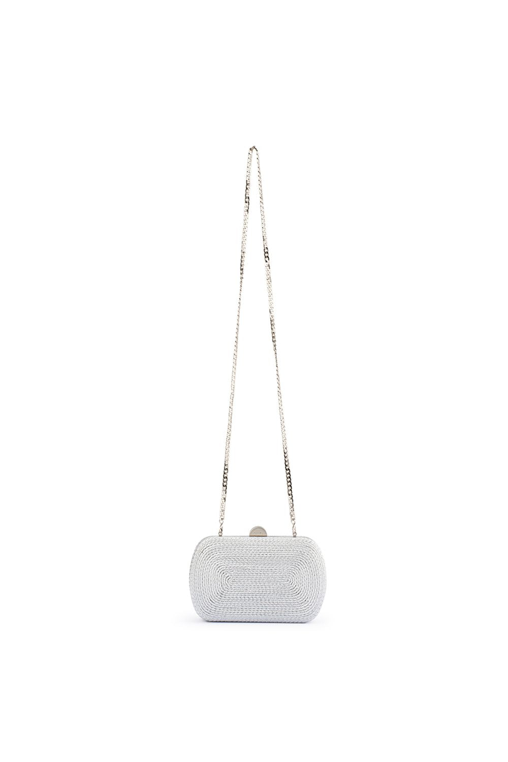 OLGA BERG | MARTINA COILED ROPE CLUTCH - Silver