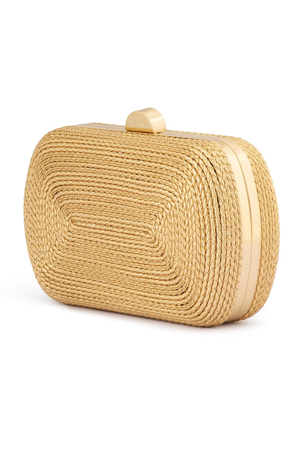 OLGA BERG | MARTINA COILED ROPE CLUTCH - Gold