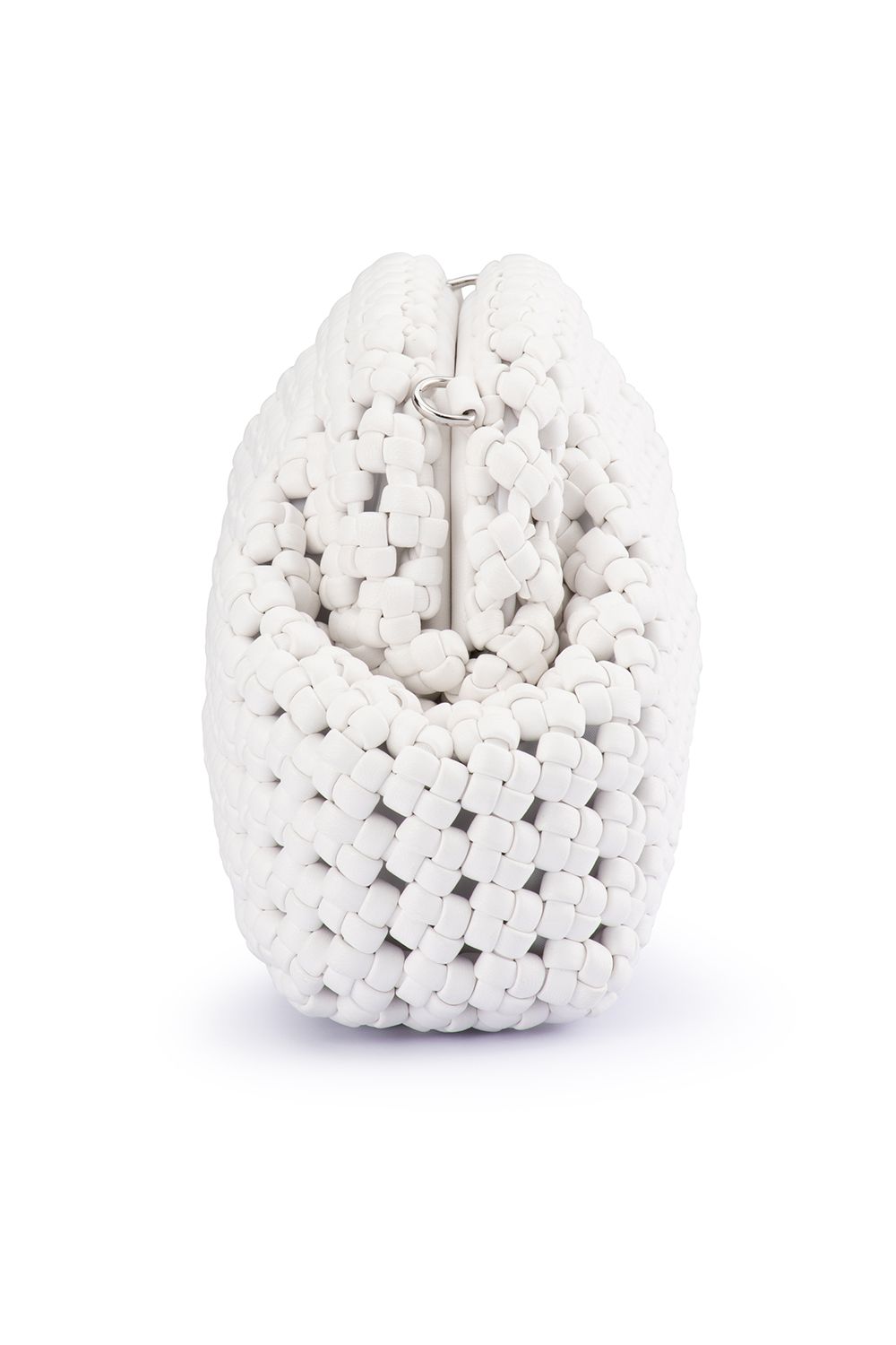 OLGA BERG | EVERLY HAND WOVEN CLUTCH - White