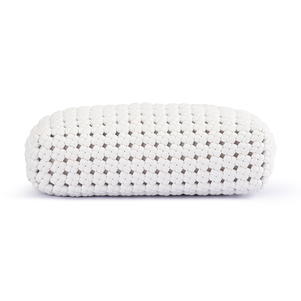 OLGA BERG | EVERLY HAND WOVEN CLUTCH - WHITE