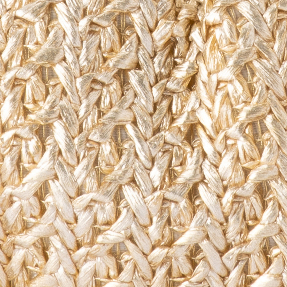 OLGA BERG | STEVIE PLEATED WOVEN CLUTCH - GOLD