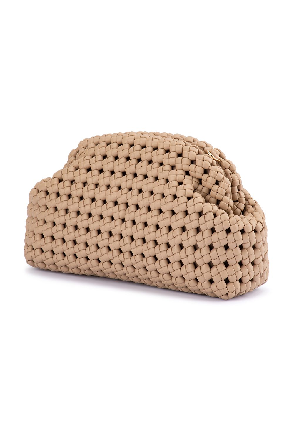 OLGA BERG | EVERLY HAND WOVEN CLUTCH - Natural