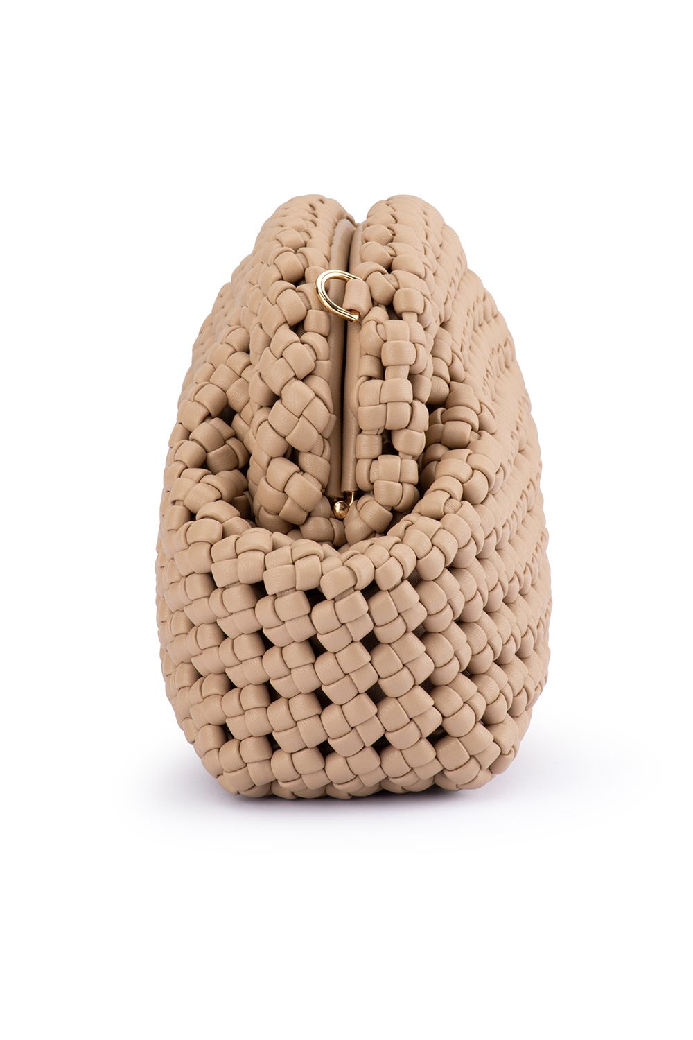 OLGA BERG | EVERLY HAND WOVEN CLUTCH - Natural