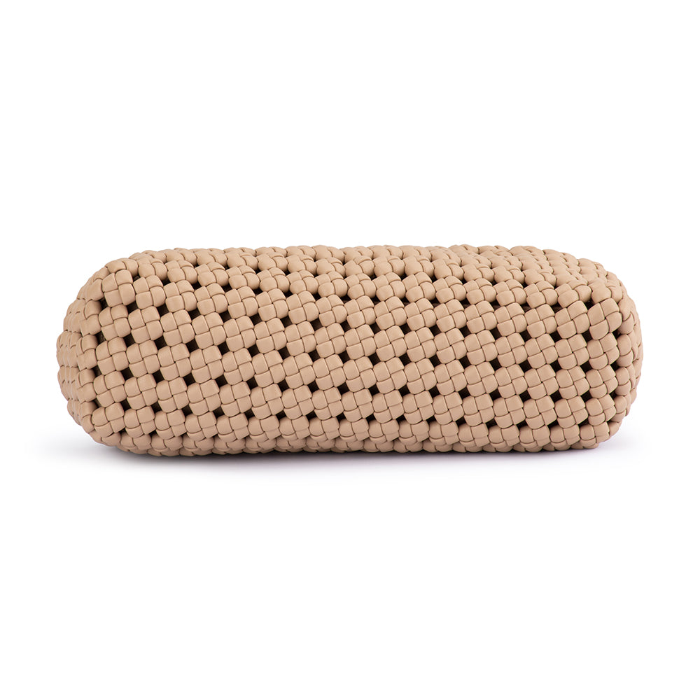 OLGA BERG | EVERLY HAND WOVEN CLUTCH - NATURAL