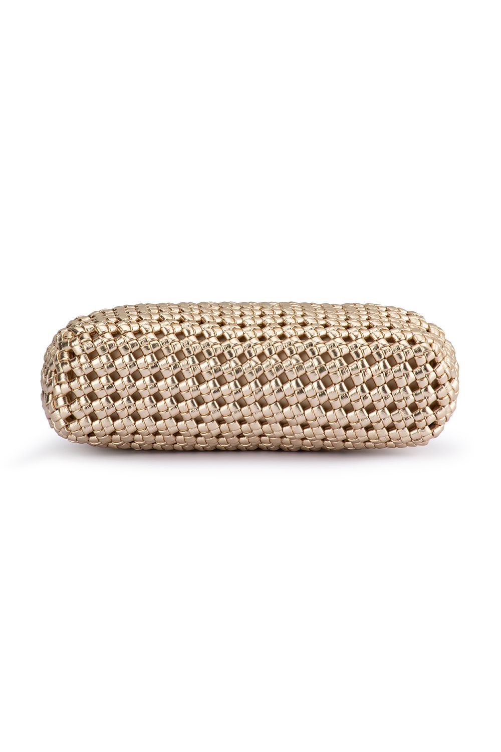 OLGA BERG | EVERLY HAND WOVEN CLUTCH - Gold