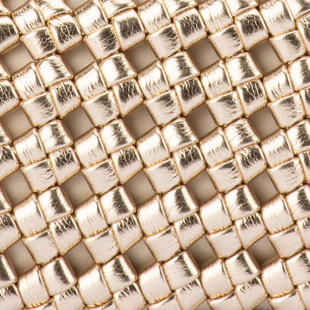 OLGA BERG | EVERLY HAND WOVEN CLUTCH - GOLD