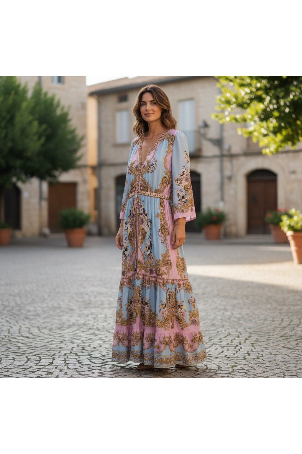CZARINA | DUSK TILL DAWN DRAWSTRING MAXI DRESS