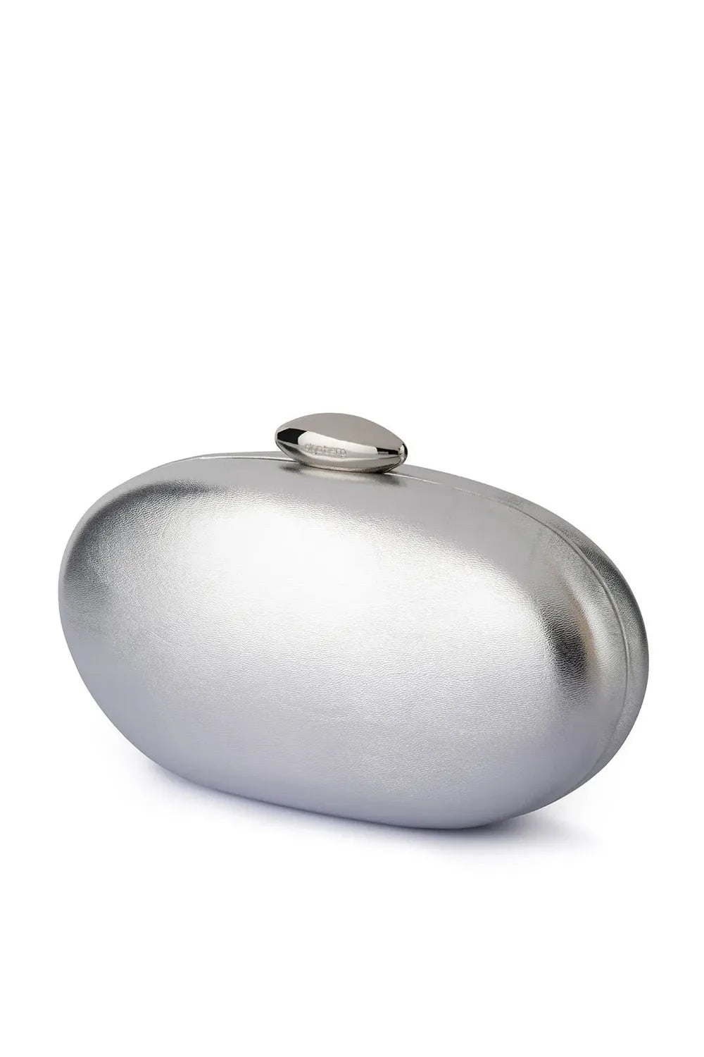 OLGA BERG | YUZU Oval Clutch - Silver