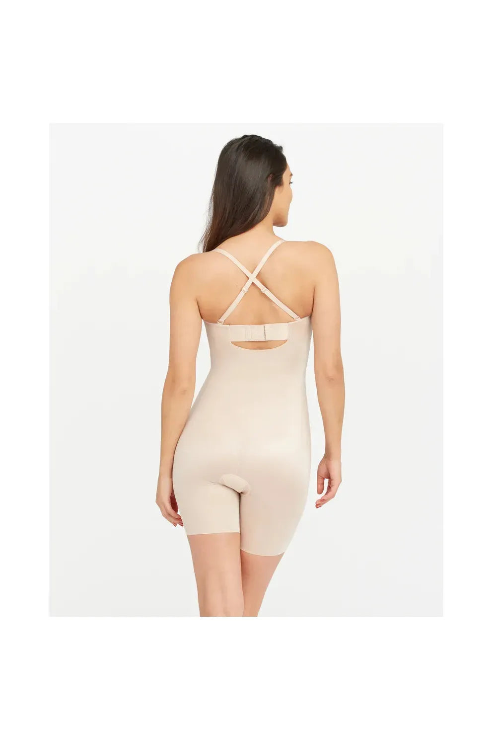 SPANX | Suit Your Fancy Strapless Cupped Mid-Thigh Bodysuit