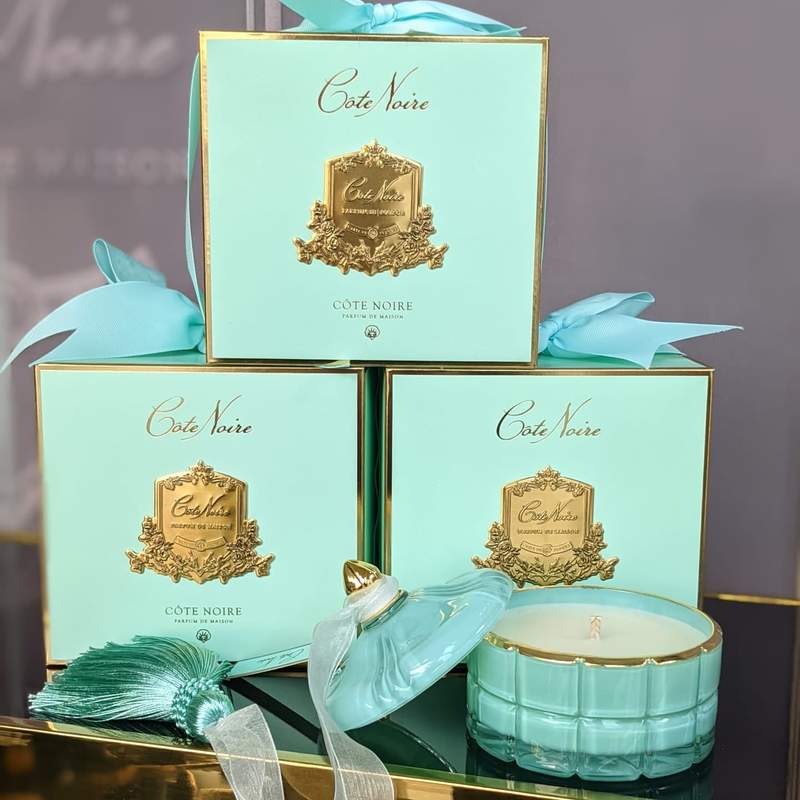 Cote Noire | Art Deco Candle - Tiffany Blue