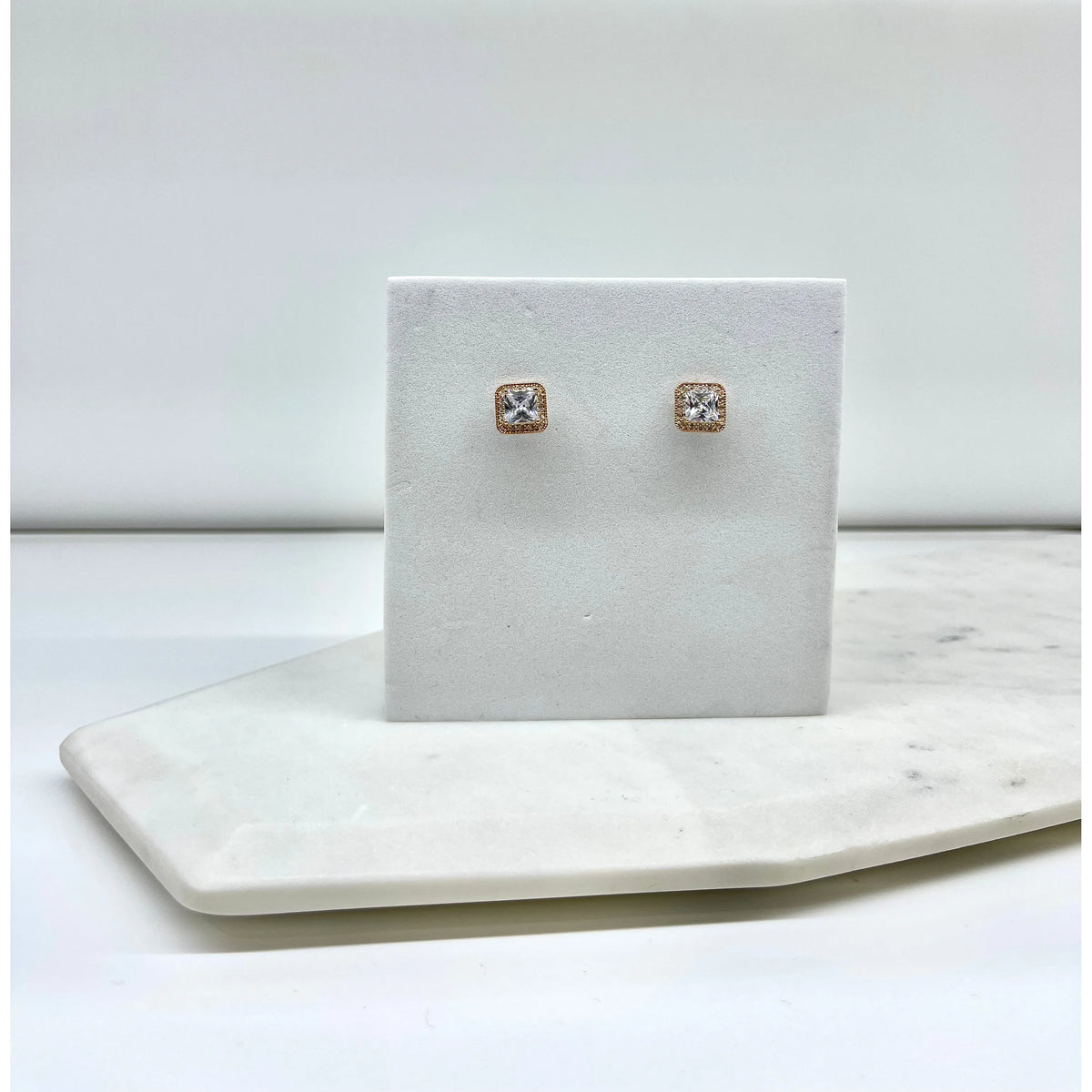 KRIS | CRYSTAL EARRING - Rose Gold