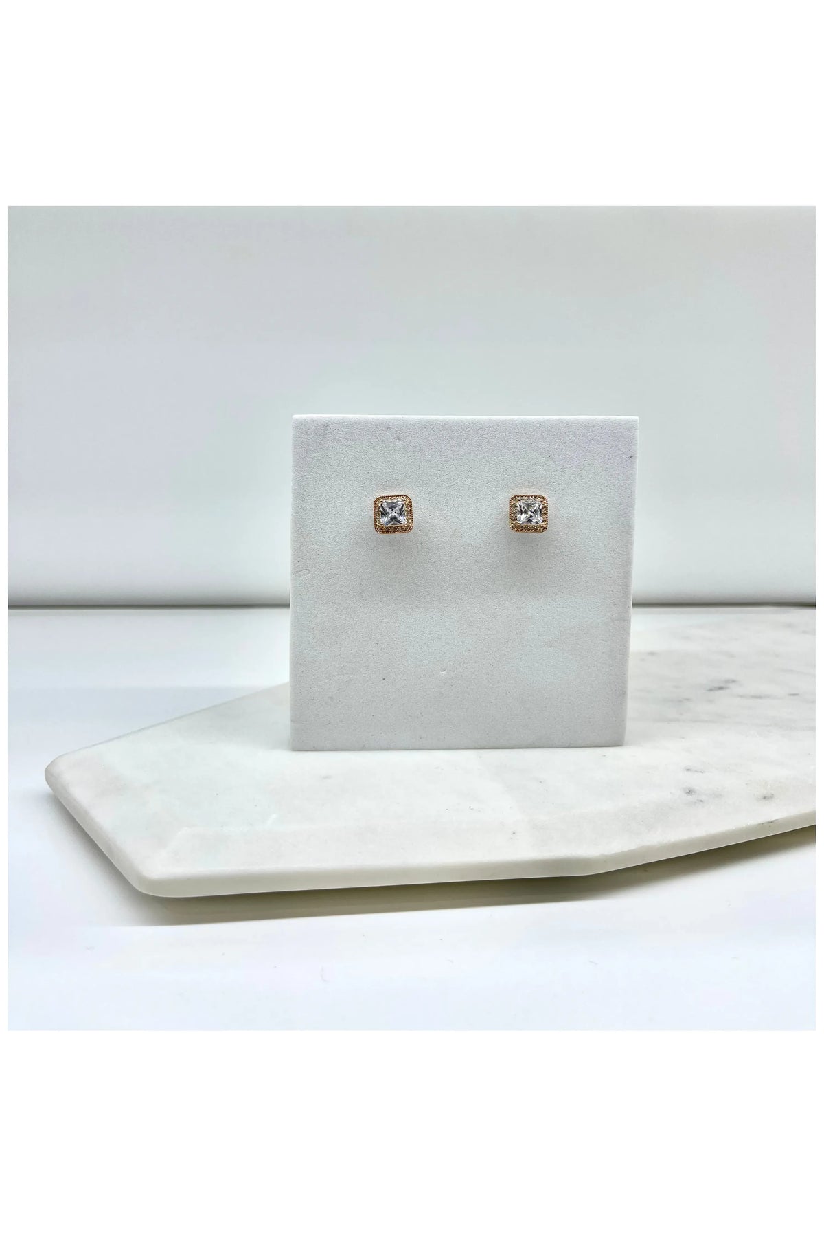 KRIS | CRYSTAL EARRING - Rose Gold