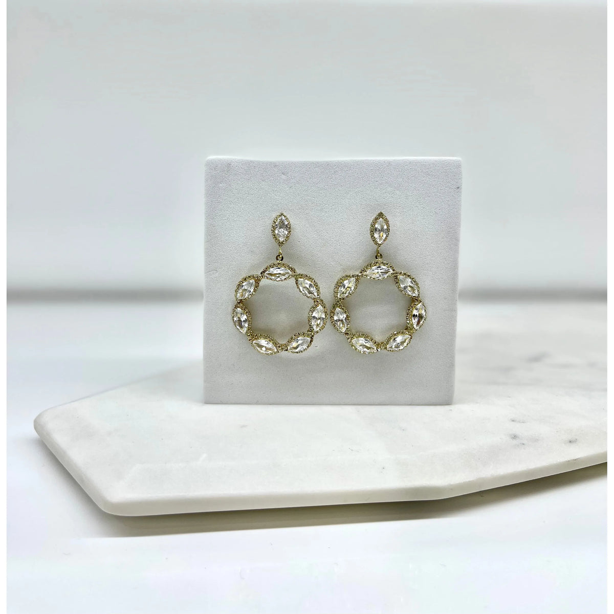 DONNA | CRYSTAL EARRING - Gold