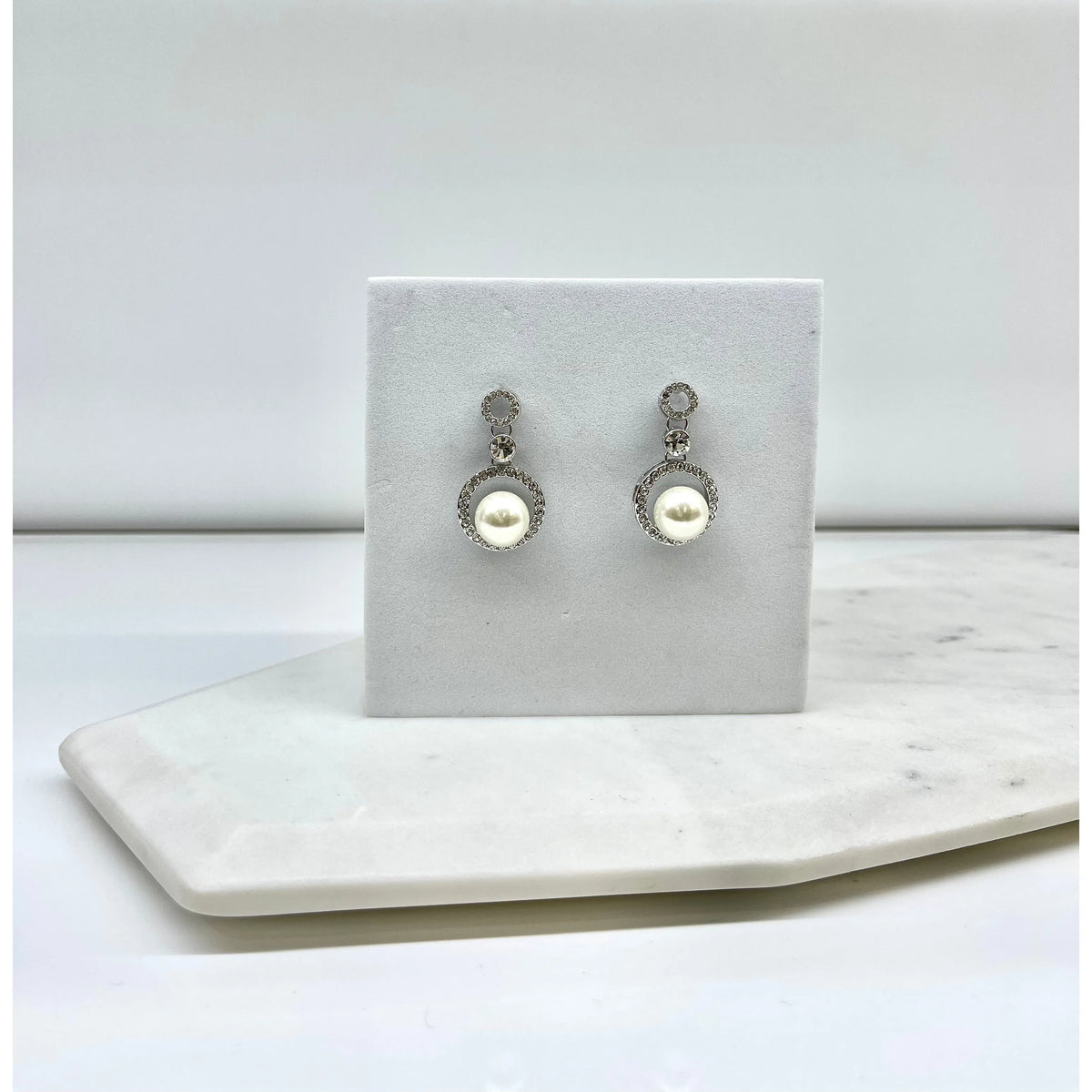 LISA | Silver Pearl Earring