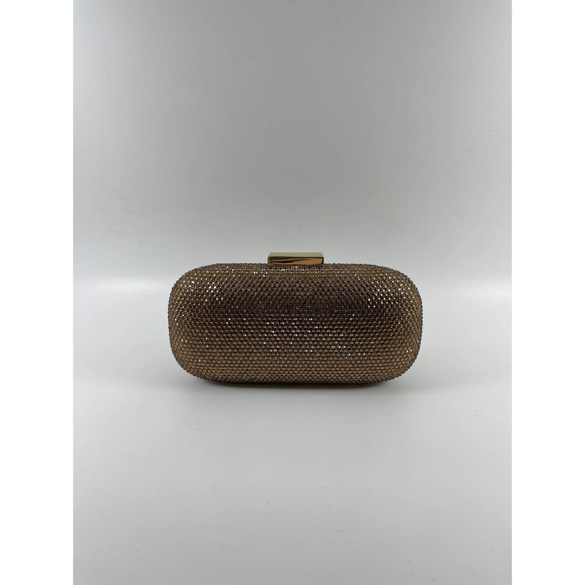 Bronze Crystal Long Clutch