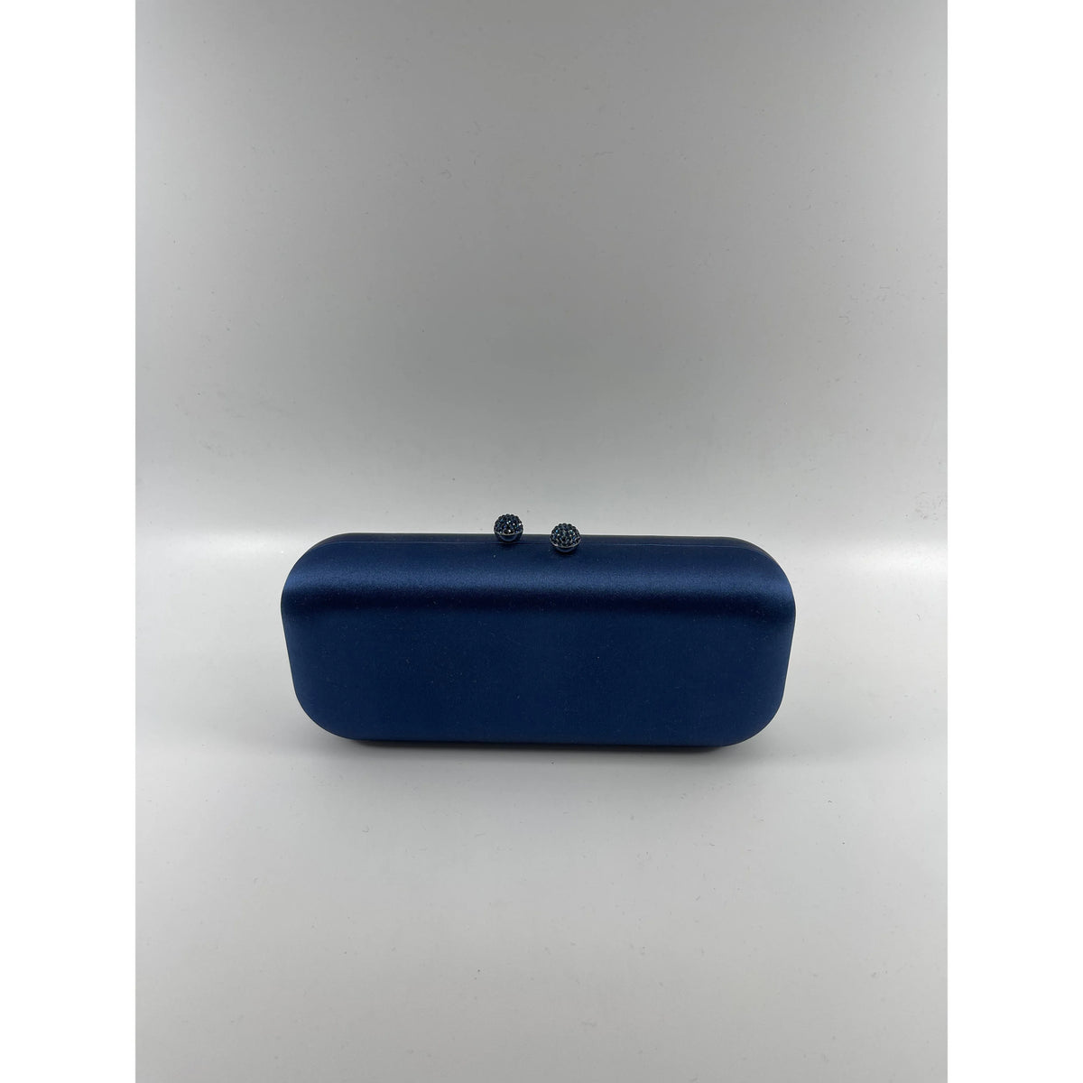 Navy Satin Clutch