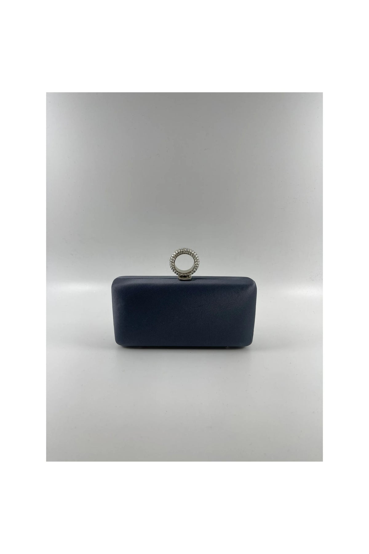 Charcoal Satin Mini Clutch