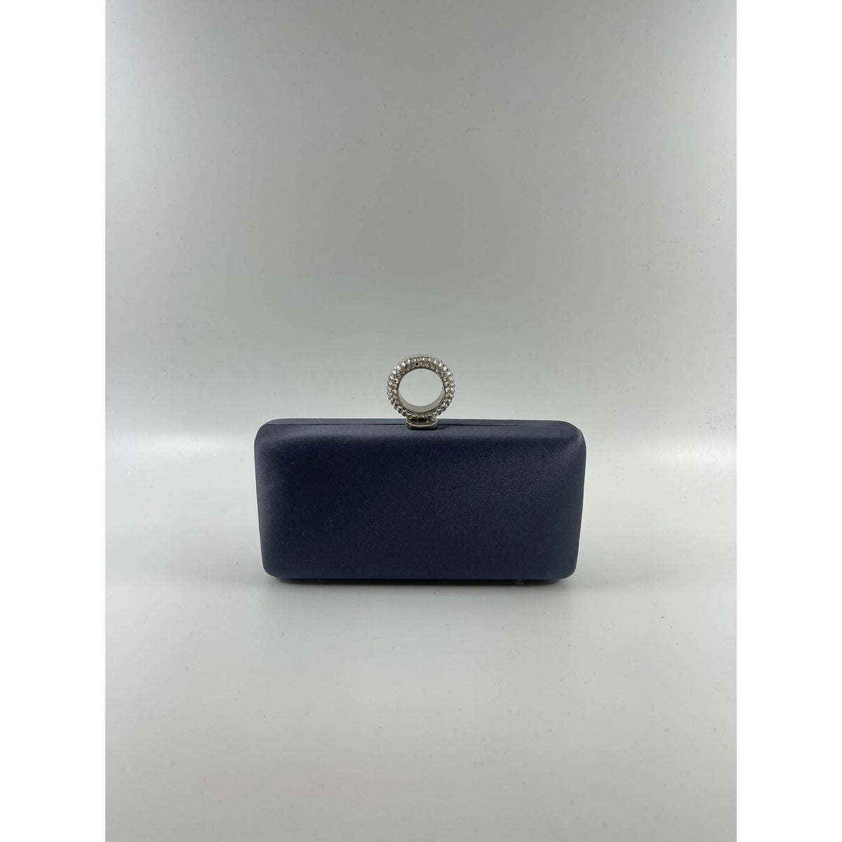 Charcoal Satin Mini Clutch
