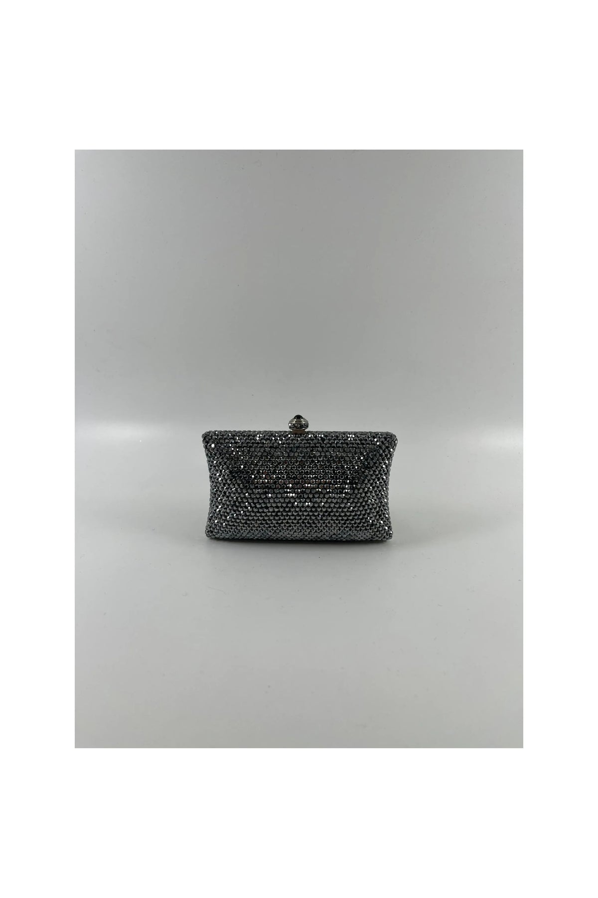 Charcoal Crystal Mini Clutch