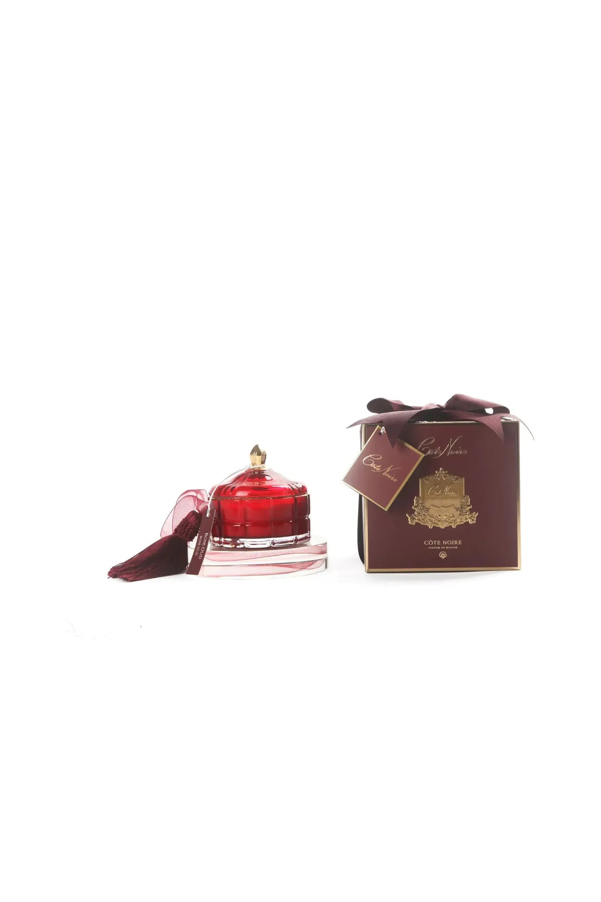 Cote Noir | Art Deco Candle - Red