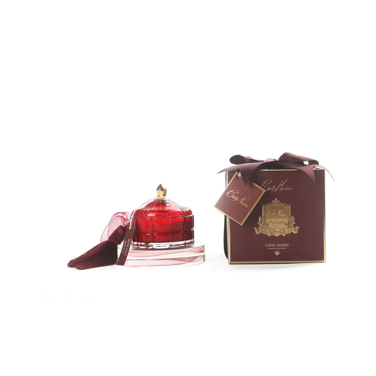 Cote Noir | Art Deco Candle - Red