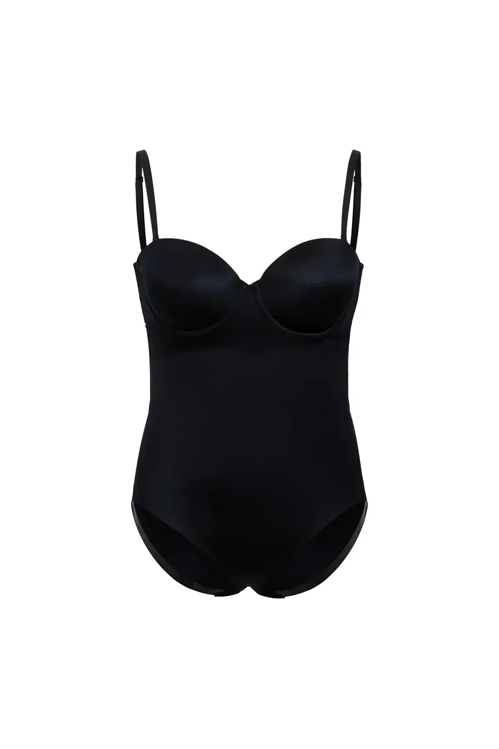 SPANX | Suit Your Fancy Strapless Cupped Panty Bodysuit - Black