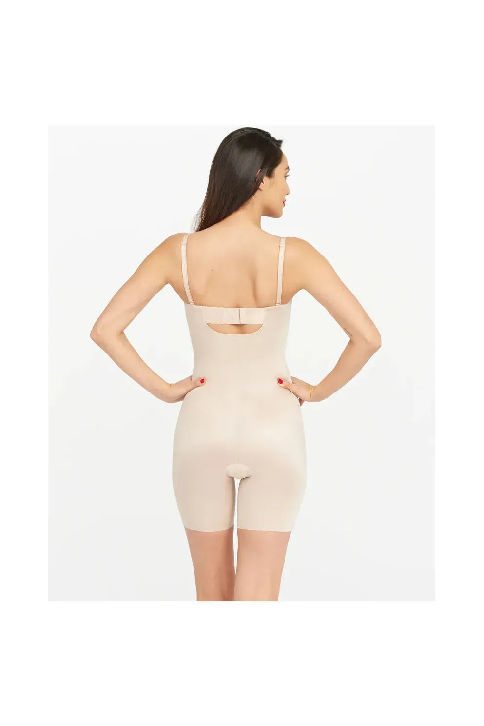 SPANX | Suit Your Fancy Strapless Cupped Mid-Thigh Bodysuit
