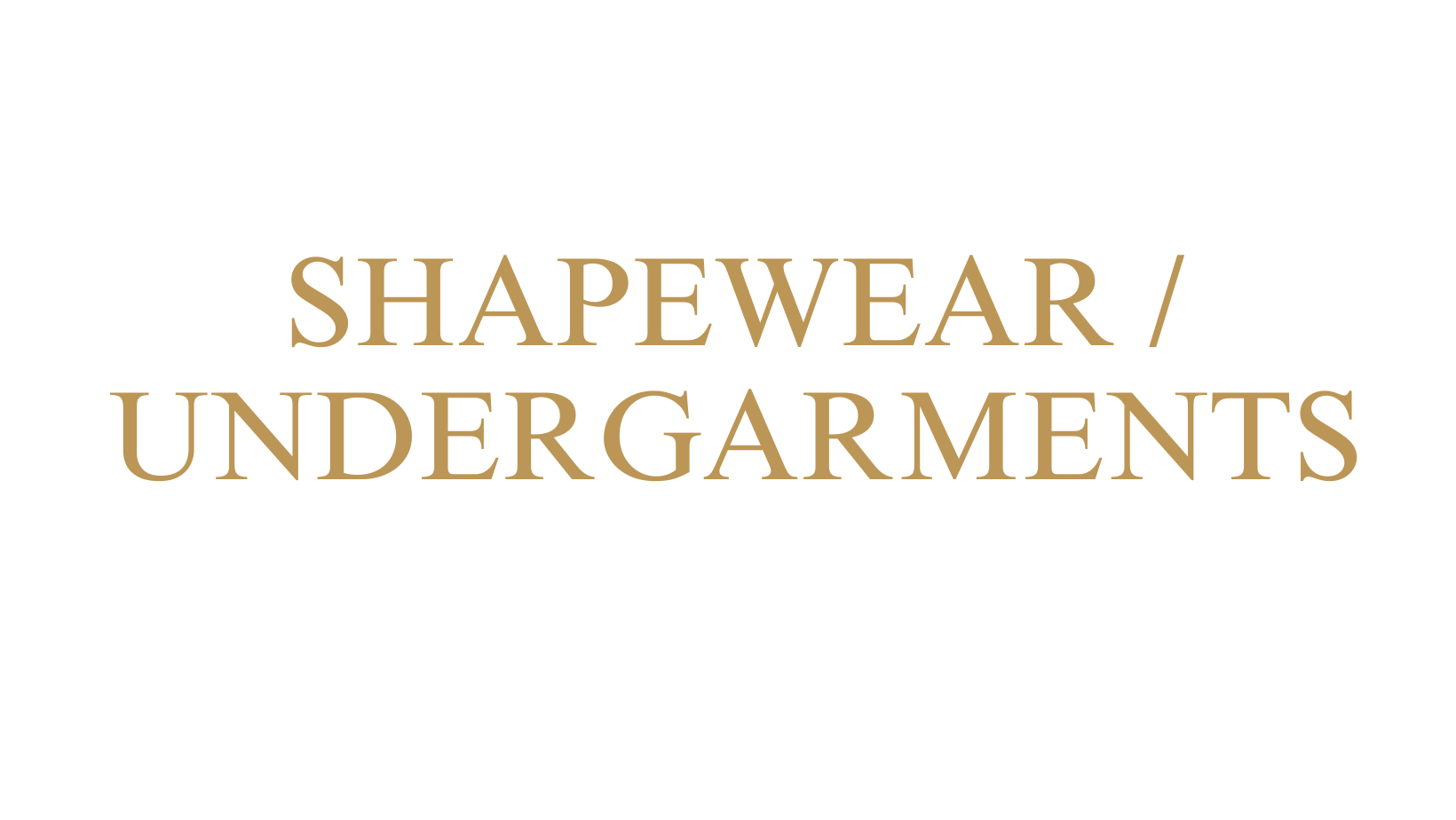 Shapewear / Undergarments