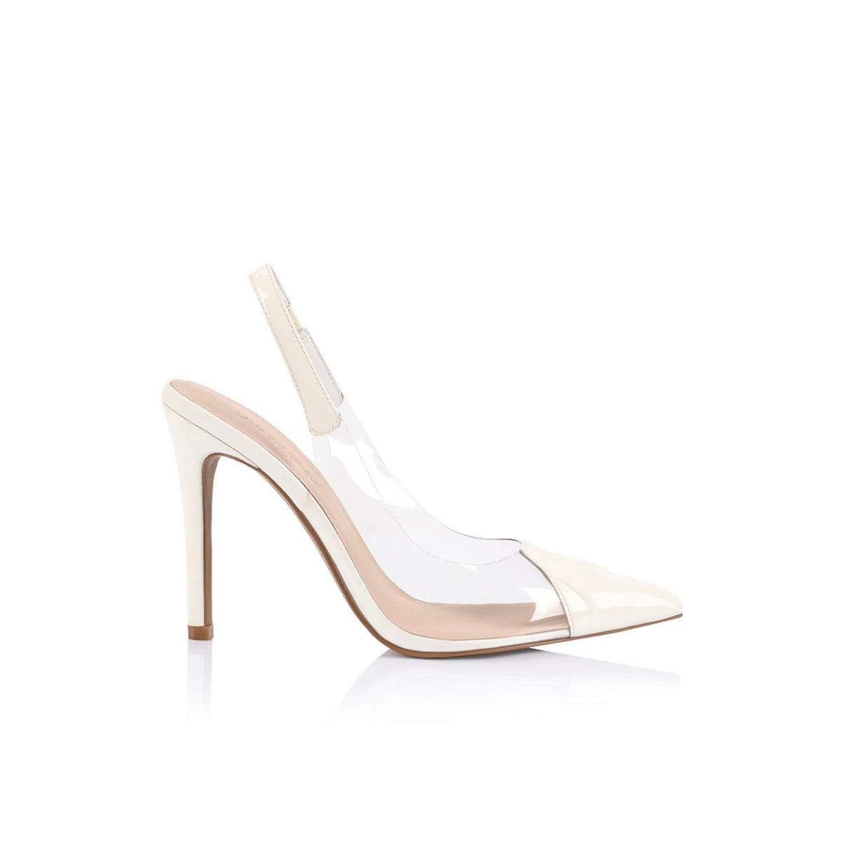 LANA WILKINSON | Romy Pump Vinylite &amp; White Patent