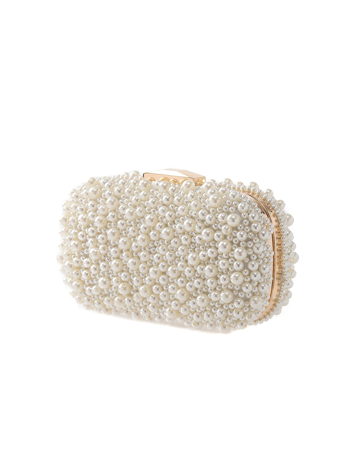 GREGORY LADNER | PEARL BEADED CHAIN STRAP CLUTCH BAG