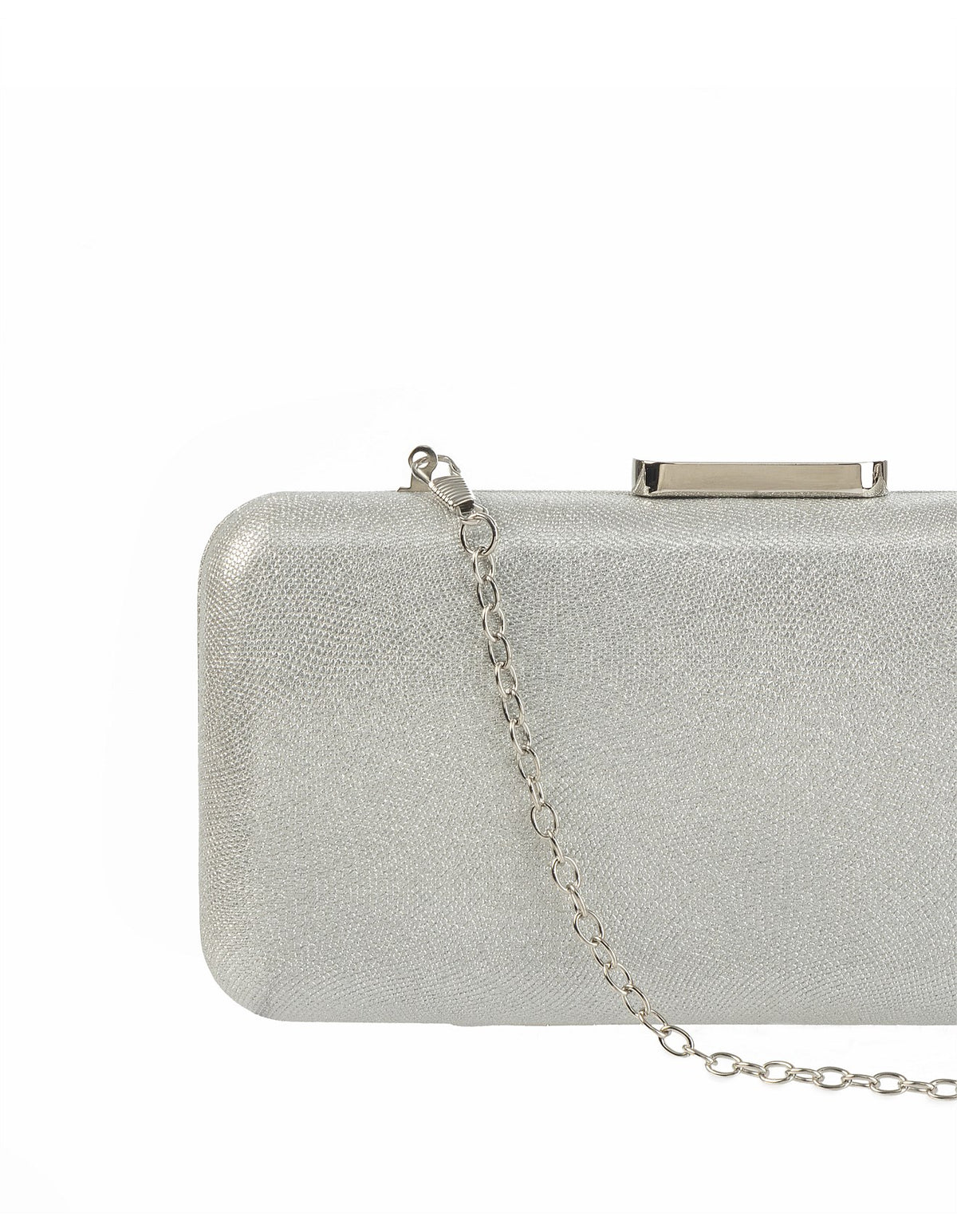 GREGORY LADNER | JEANNIE METALLIC BOX CLUTCH BAG