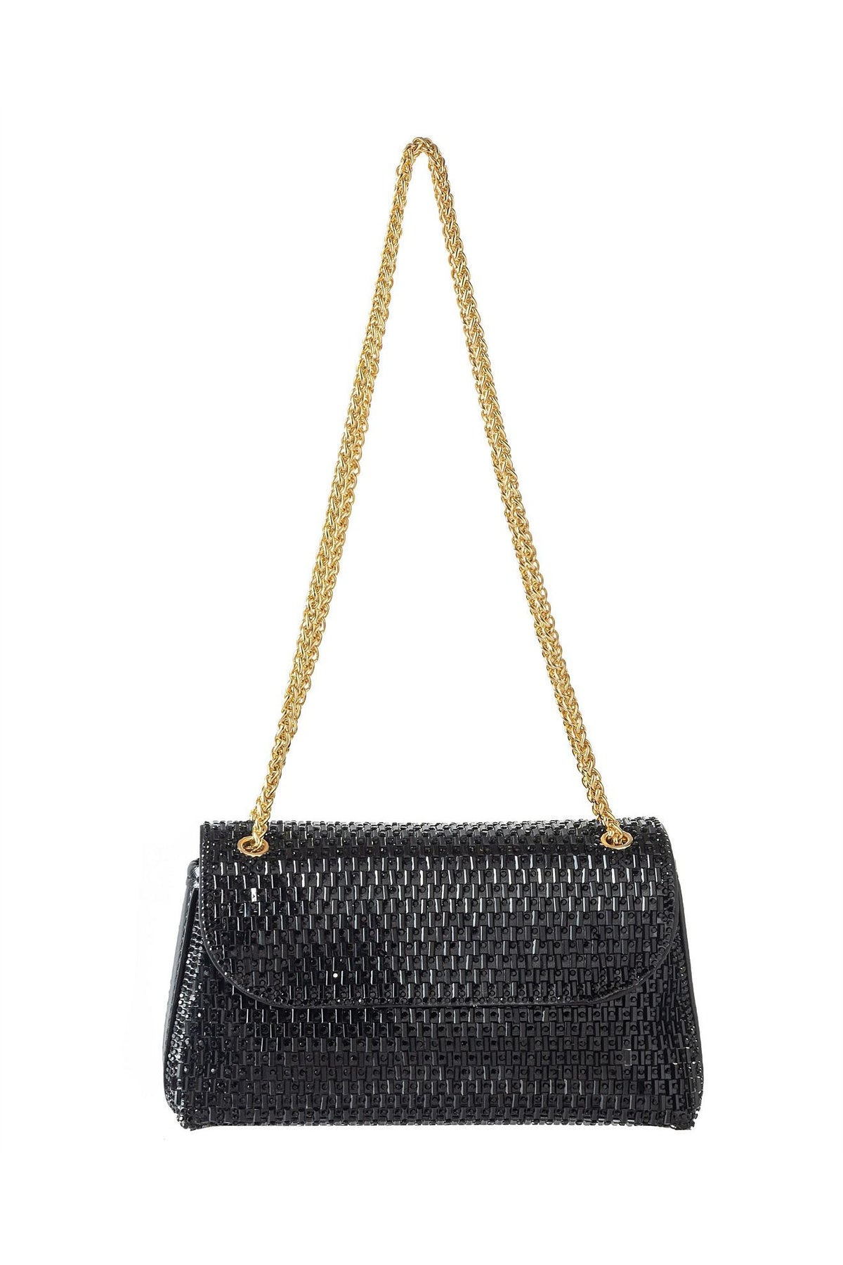 GREGORY LADNER | POUCHETTE STUD DETAIL CHAIN SHOULDER BAG