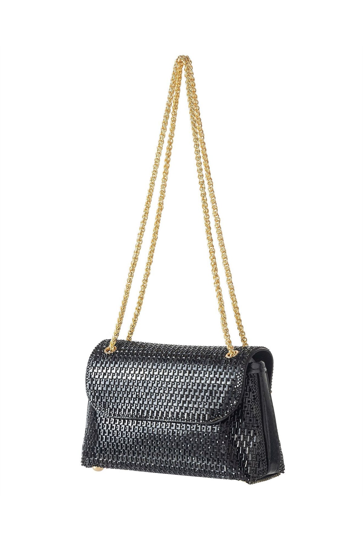 GREGORY LADNER | POUCHETTE STUD DETAIL CHAIN SHOULDER BAG