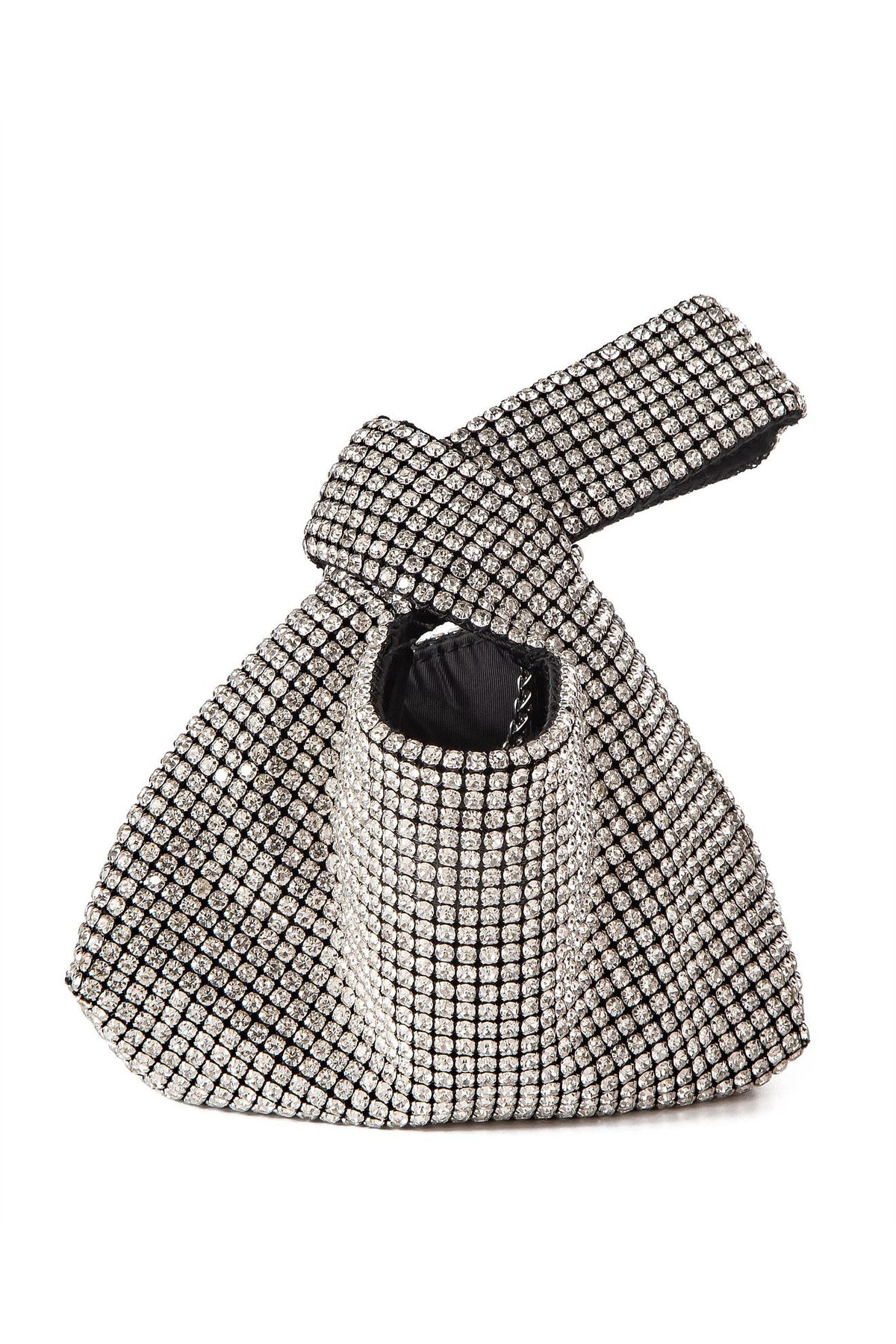 GREGORY LADNER | STONES KNOT CRYSTAL MESH MINI TOTE BAG