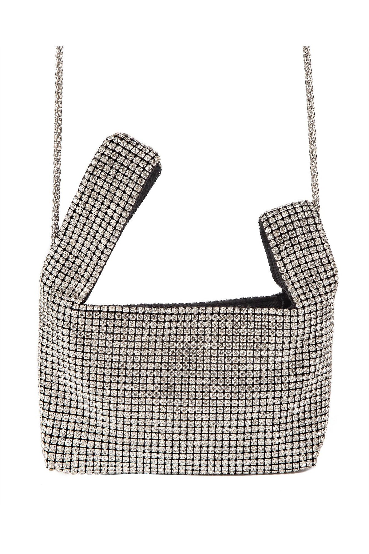 GREGORY LADNER | STONES KNOT CRYSTAL MESH MINI TOTE BAG