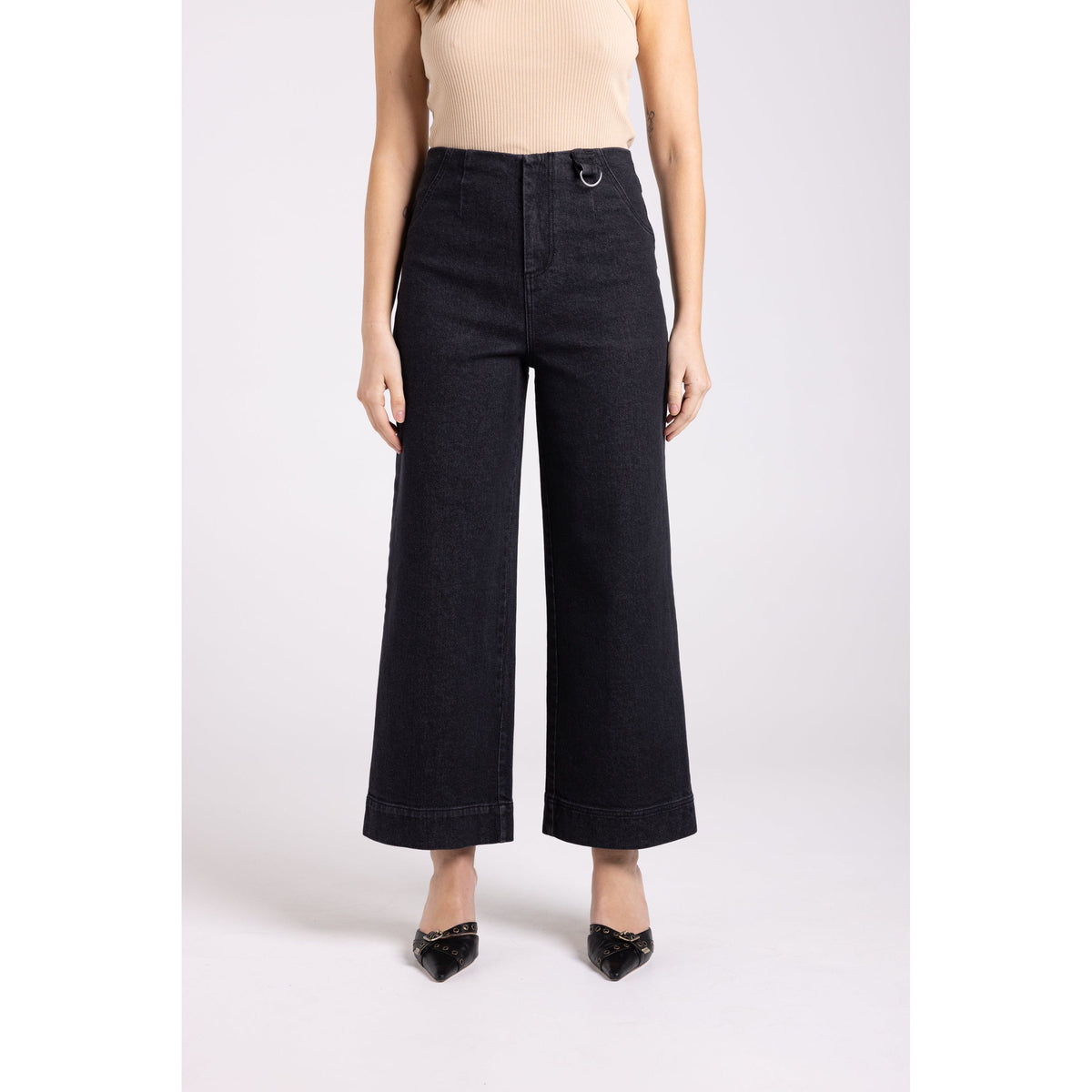 TWO T&#39;s | Denim Wide Leg Pant
