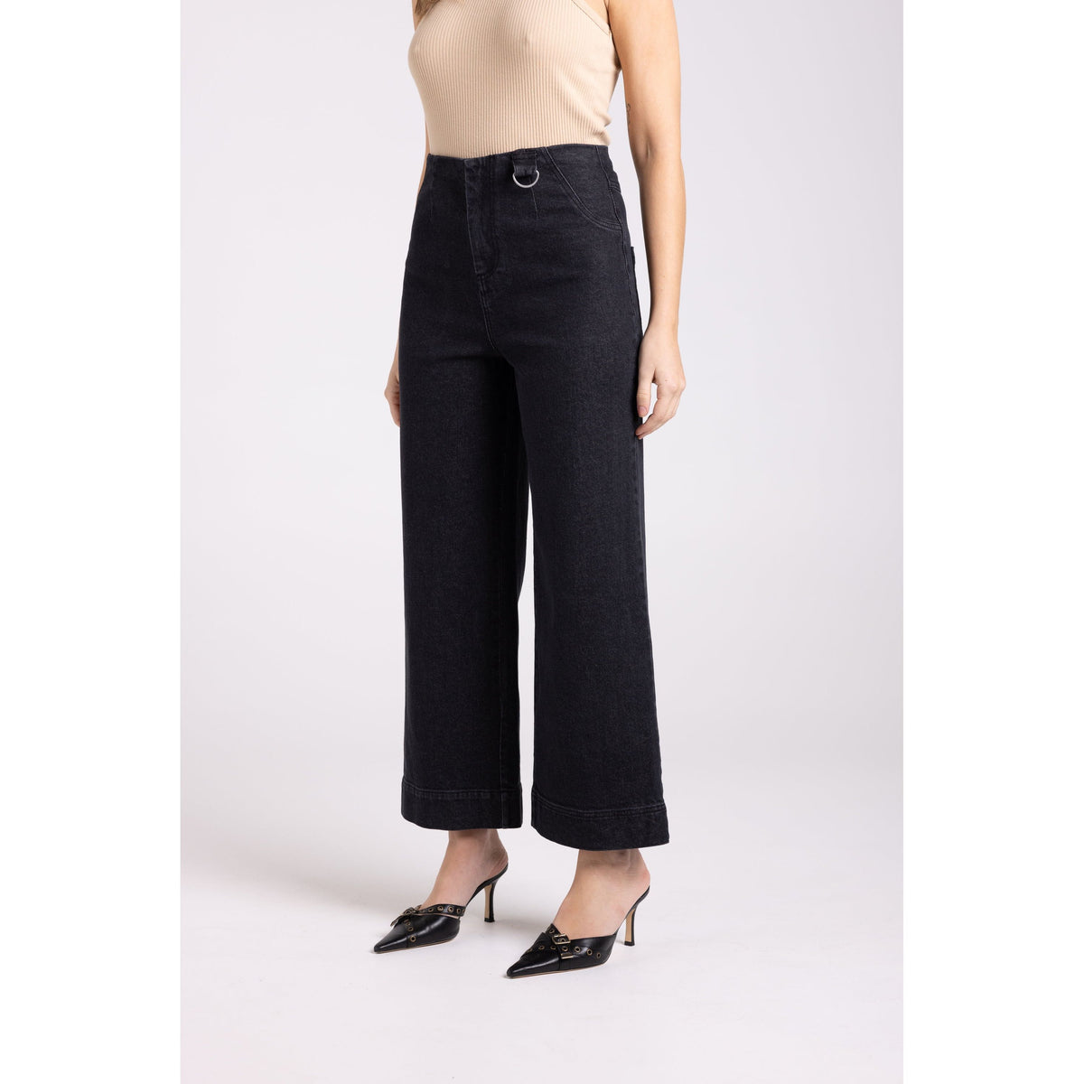 TWO T&#39;s | Denim Wide Leg Pant