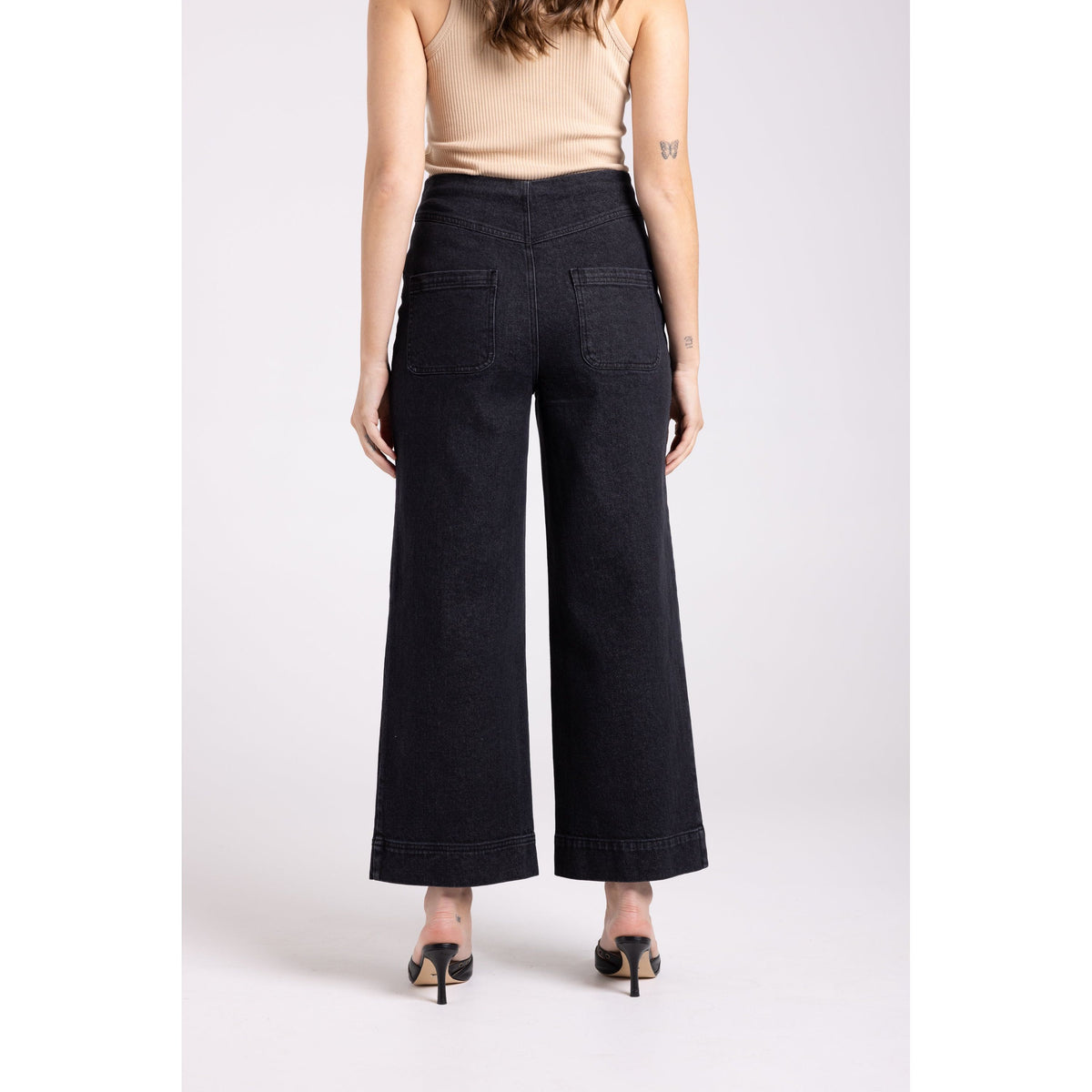 TWO T&#39;s | Denim Wide Leg Pant