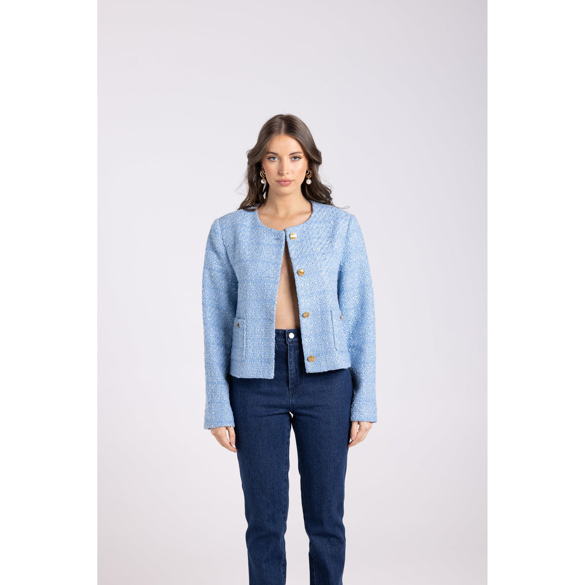 TWO T&#39;s | Crop Boucle Jacket
