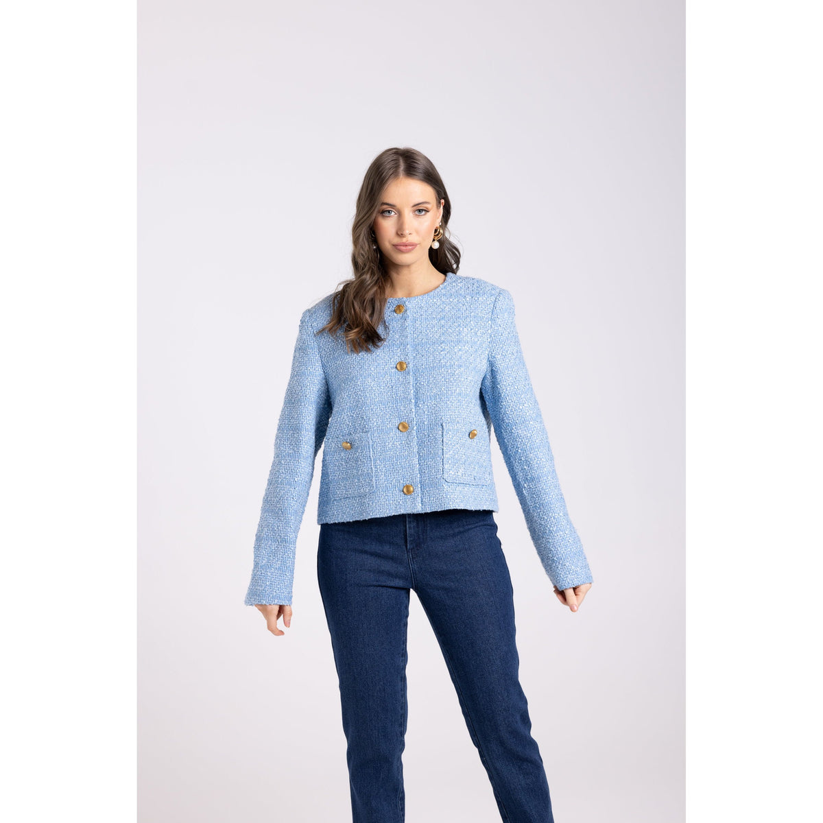TWO T&#39;s | Crop Boucle Jacket
