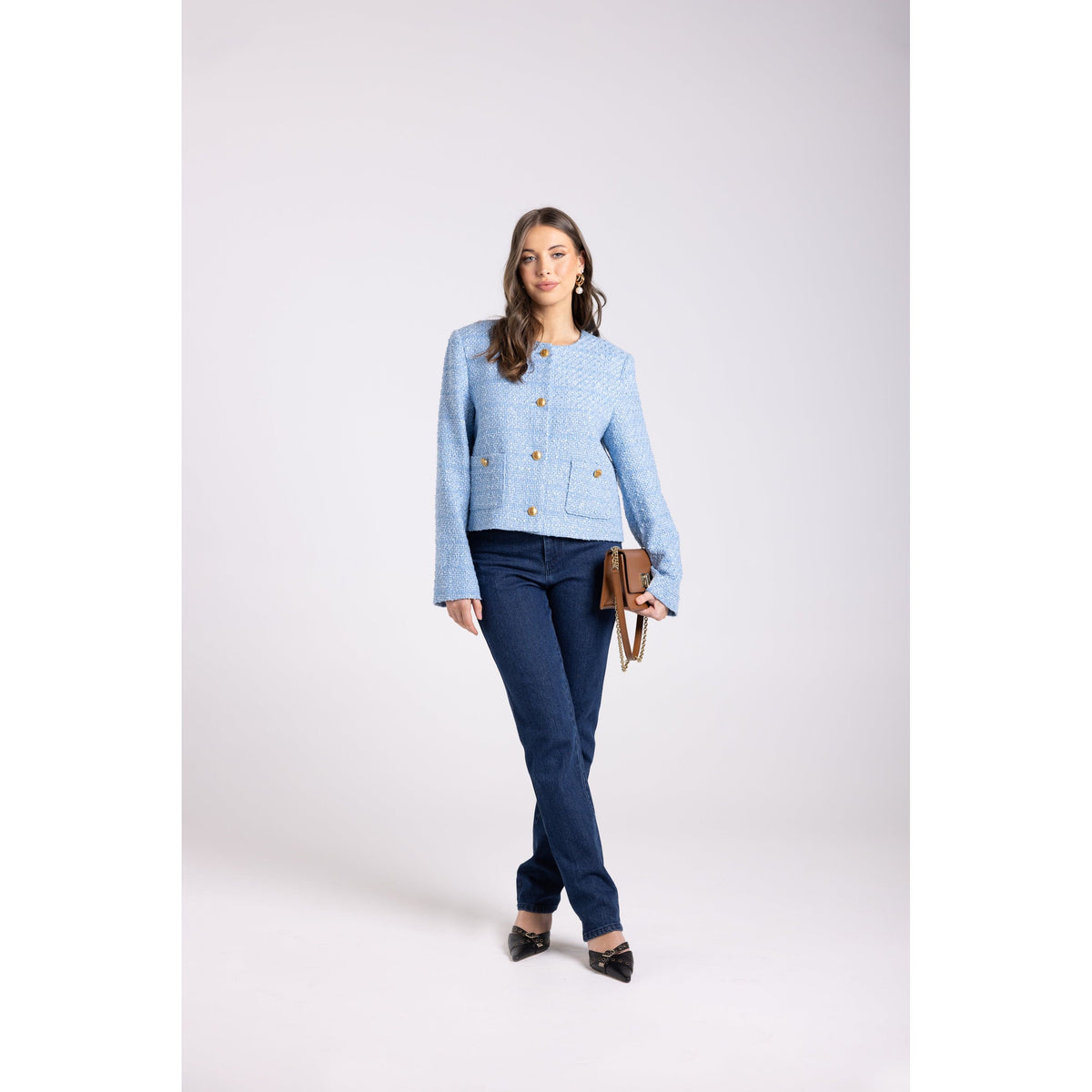 TWO T&#39;s | Crop Boucle Jacket